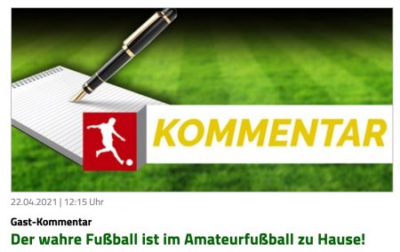 Kommentar von Jan Koerber auf fussballn.de